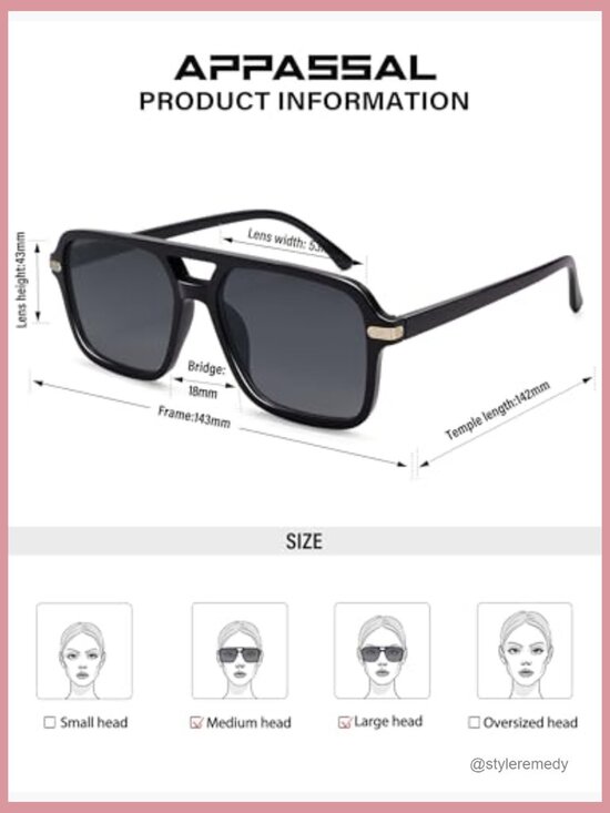 Retro Square Aviator Sunglasses with UV400 Protection